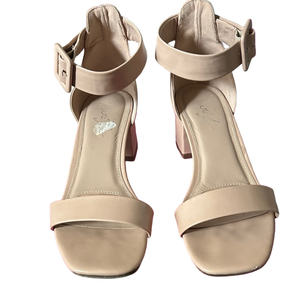 Camel Women's Sandals - Mari A. 7.5 -ankle straps heel 2 inch heel.